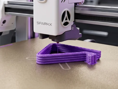 Pieza fabricada por impresión 3D
